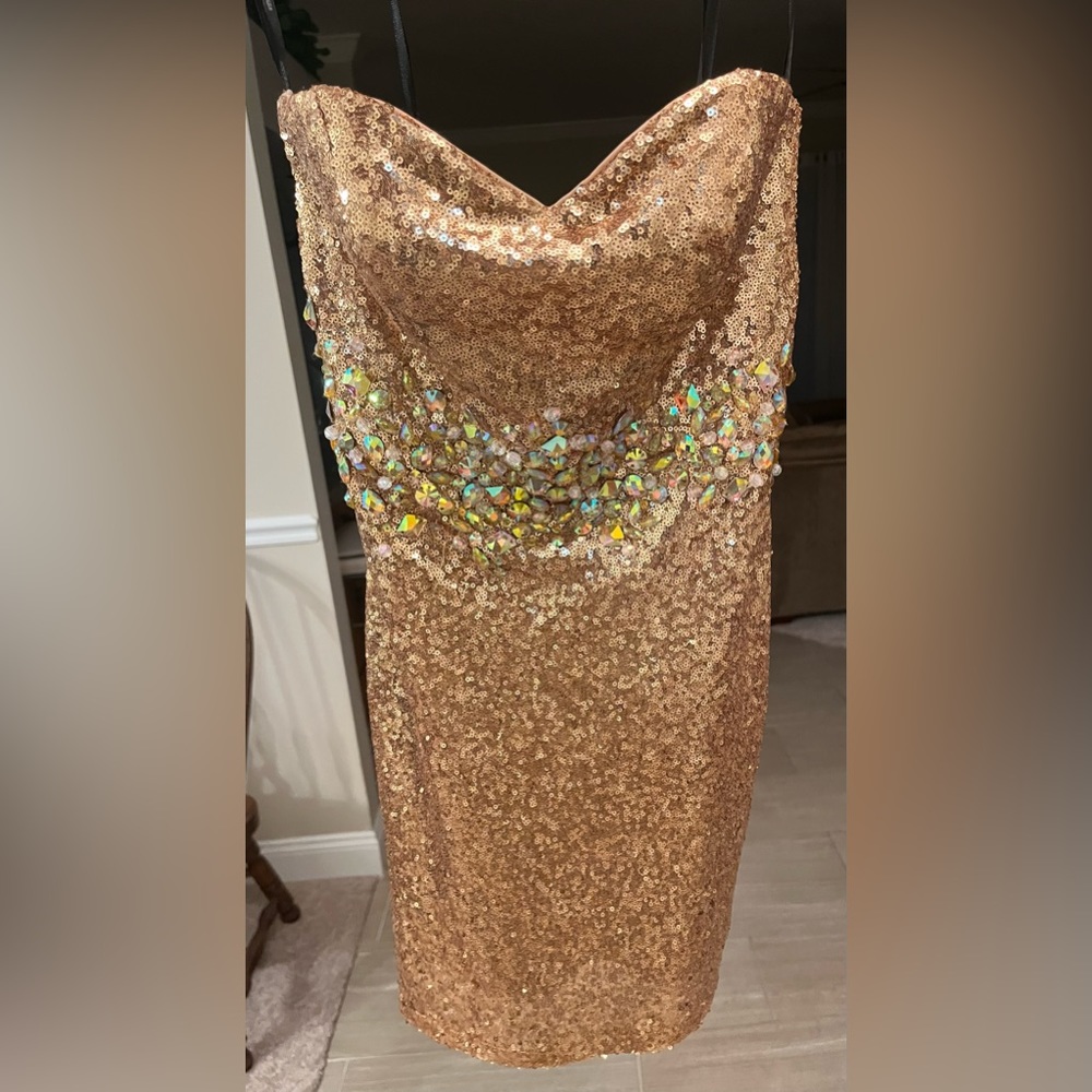 Gold Alyce Paris dress size 2